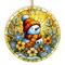 Warm Winter Glow Snowman Ornament, Vibrant Holiday Charm for Festive Decor